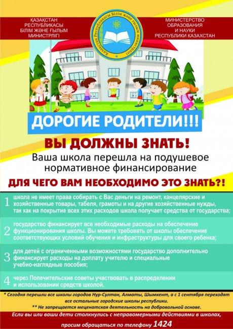 Сарқан ауданының 5 мектебі: Ақын Сара атындағы ОМ, Абай атындағы МГ, Ы.Алтынсарин атындағы ОМ, № 1 МГ, Н.Островский атындағы МЛ жан басына шаққандағы нормативті қаржыландыруға ауысты .