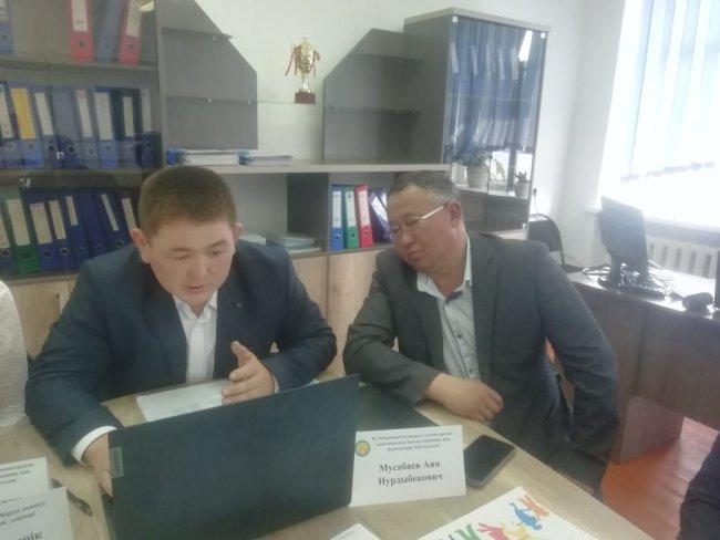 06.04.2021 ж күні Алматы облысының дене шынықтыру, спорт, АӘТД пәні қосымша білім беру ғылыми- тәжірибелігі орталығының жұмыс жоспарына сай, Сарқан  ауданы Н.Остроаский  атындағы мектеп лицейінің базасында дене шынықтыру пәні бойынша жас мамандрм